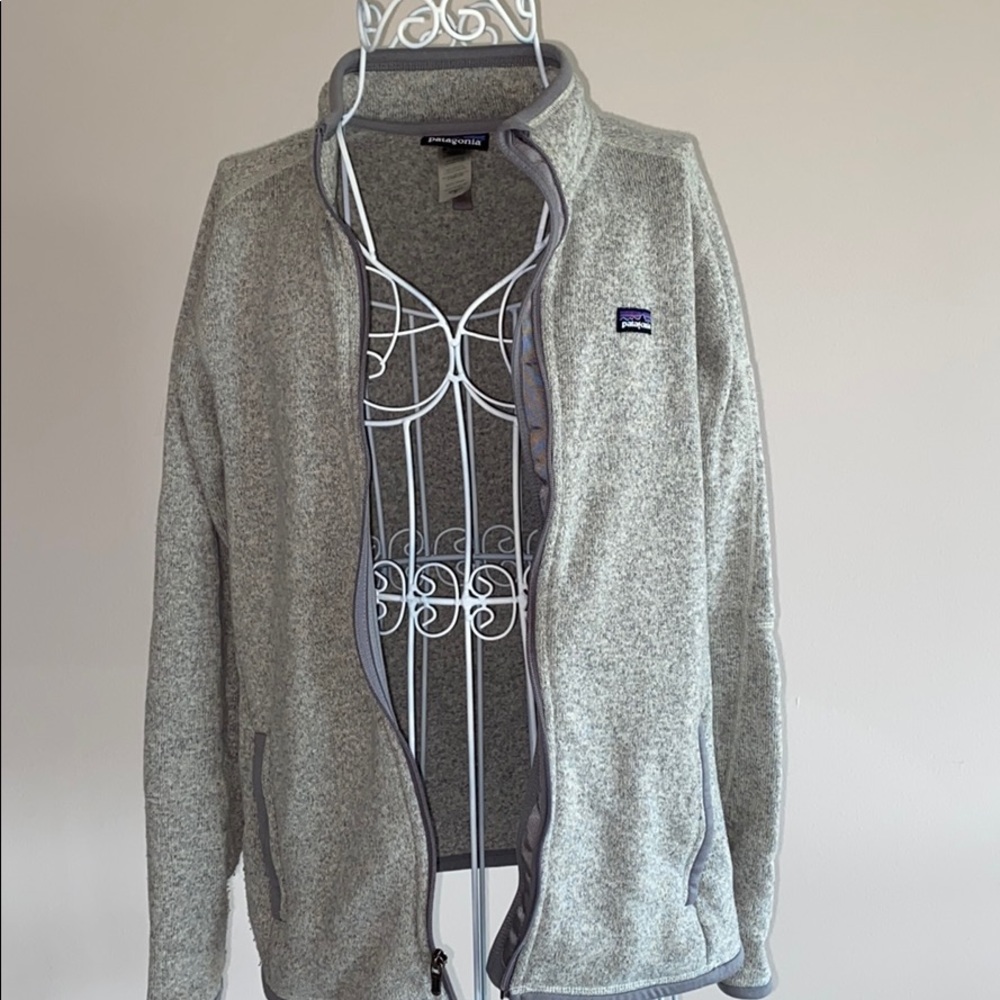 Patagonia grey zip up